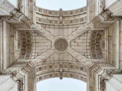 Low Angle Photography of White Concrete Building