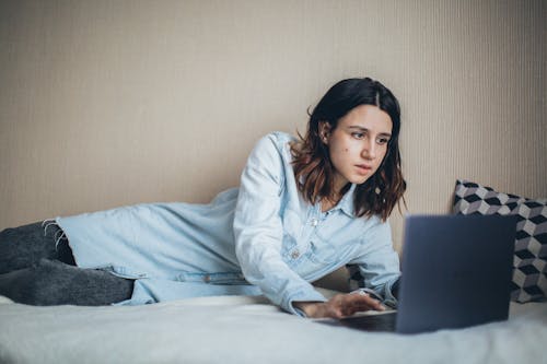 Free Woman Working At Home Stock Photo