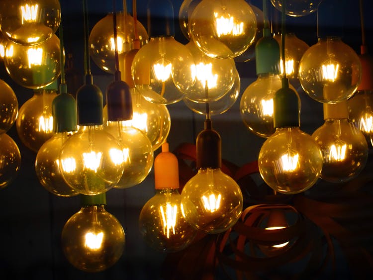 Incandescent Bulbs Hanging