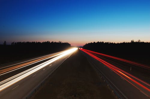 Timelapse Photography of Road