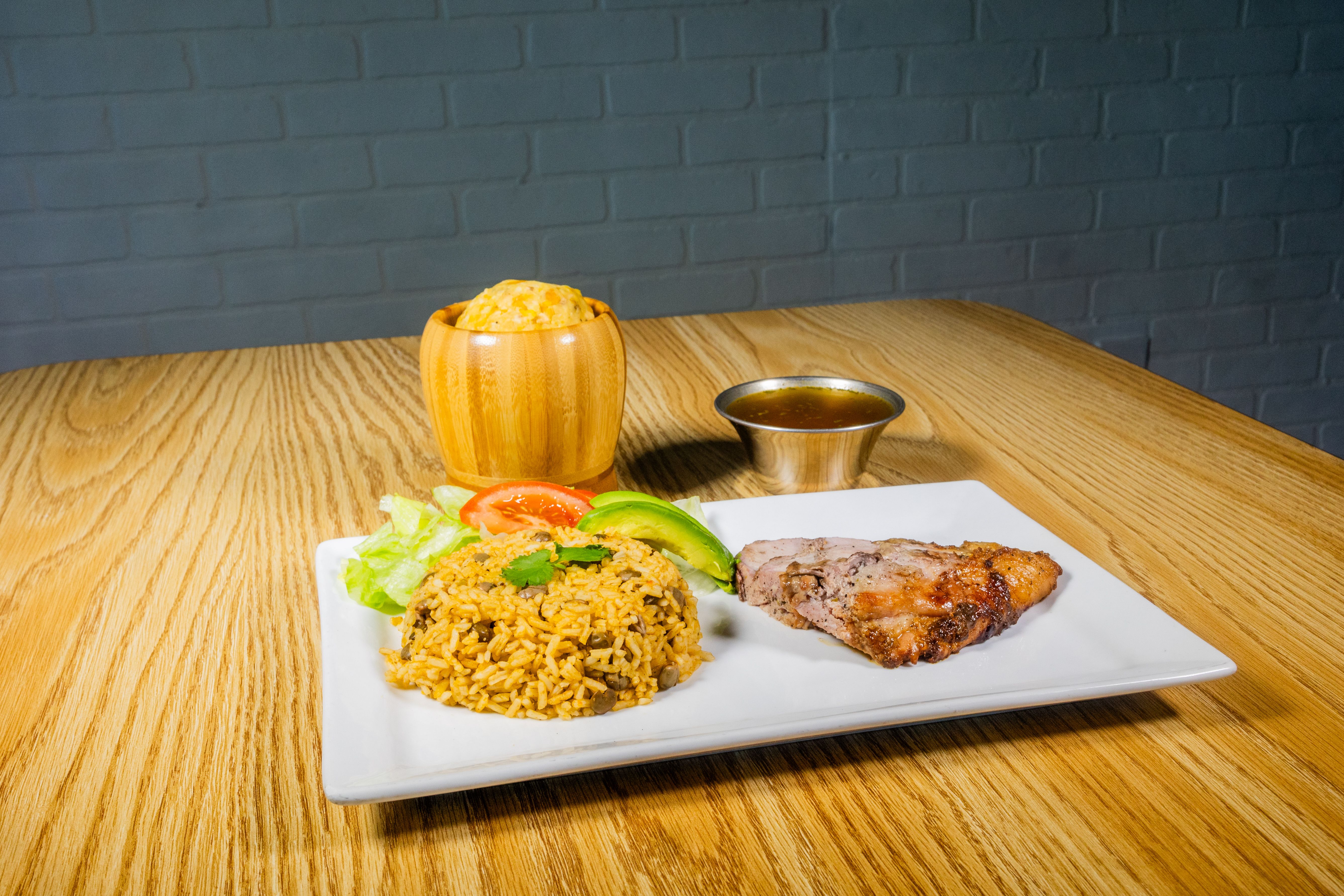 Caribbean Rice and Curry Dish