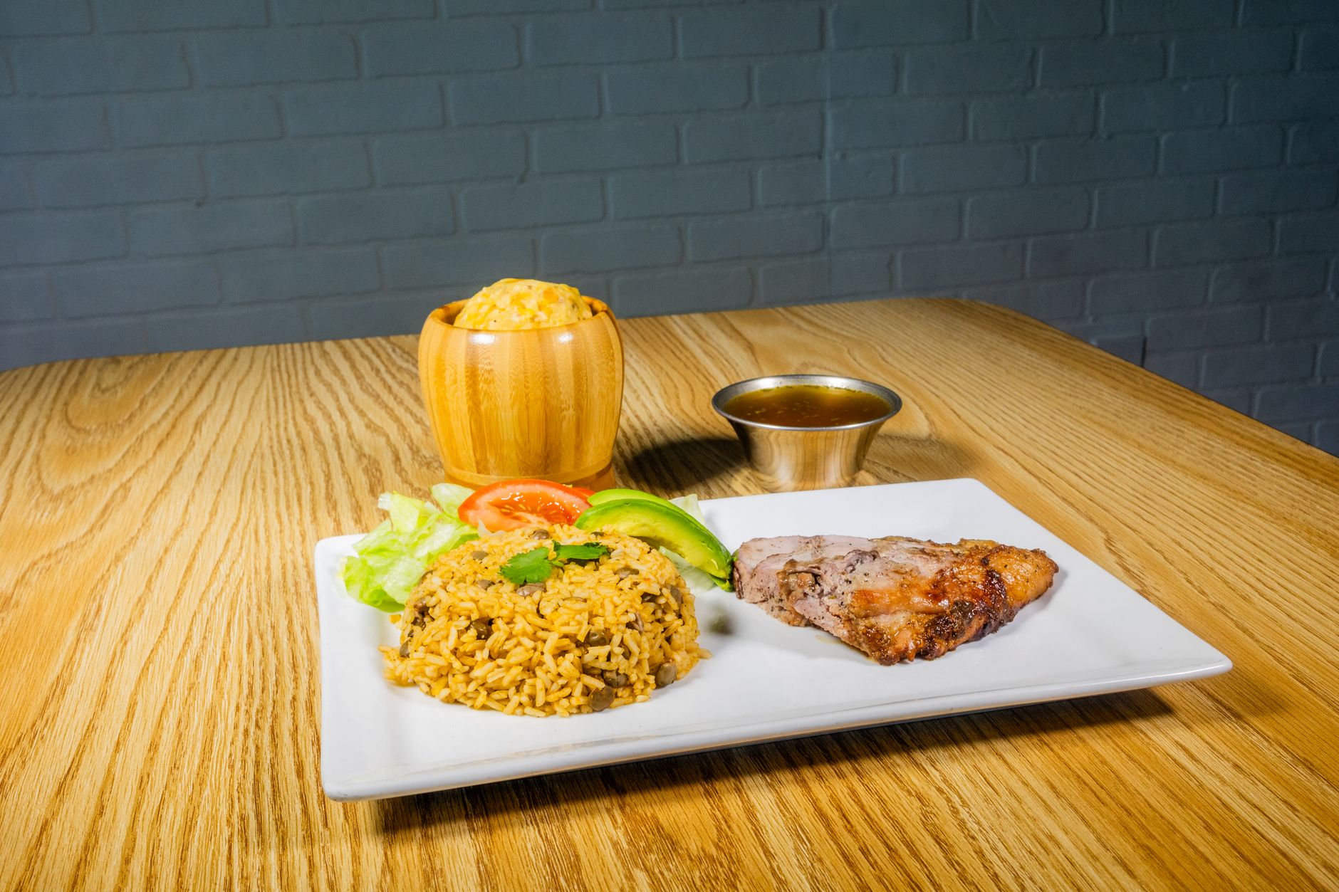 Caribbean Rice and Curry Dish