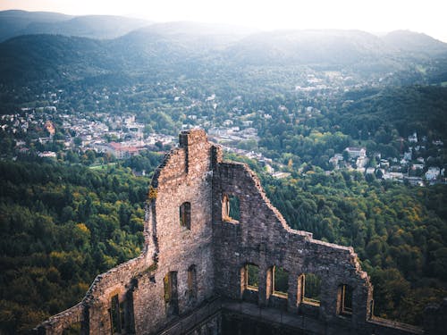Ruins of Hohenbaden Castle in Baden-Baden, Germany