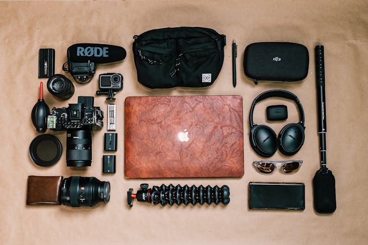 Set Of Equipment For Professional Photography