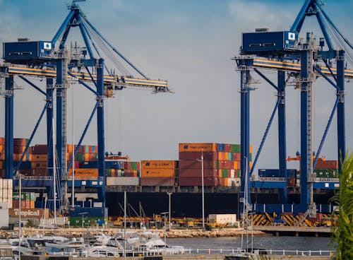 Cranes at a Port