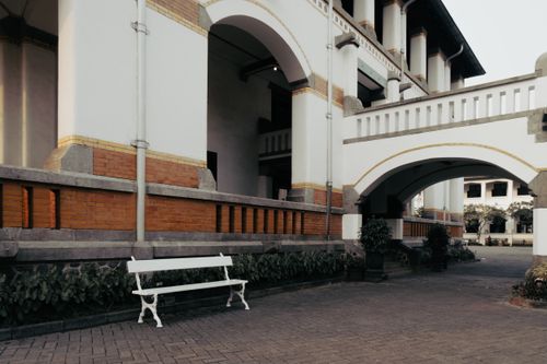 Free Elegant colonial architecture of Lawang Sewu in Semarang, showcasing historic design elements. Stock Photo