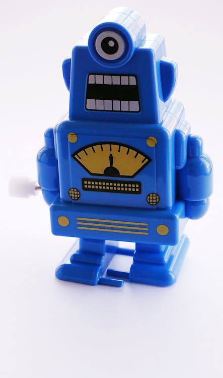 Free Close-up Photo of a Plastic Toy Robot Stock Photo