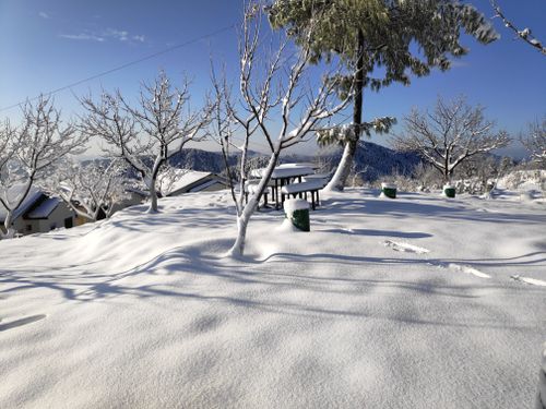 Free stock photo of beautiful snow in hill, heave snow, mountain Stock Photo