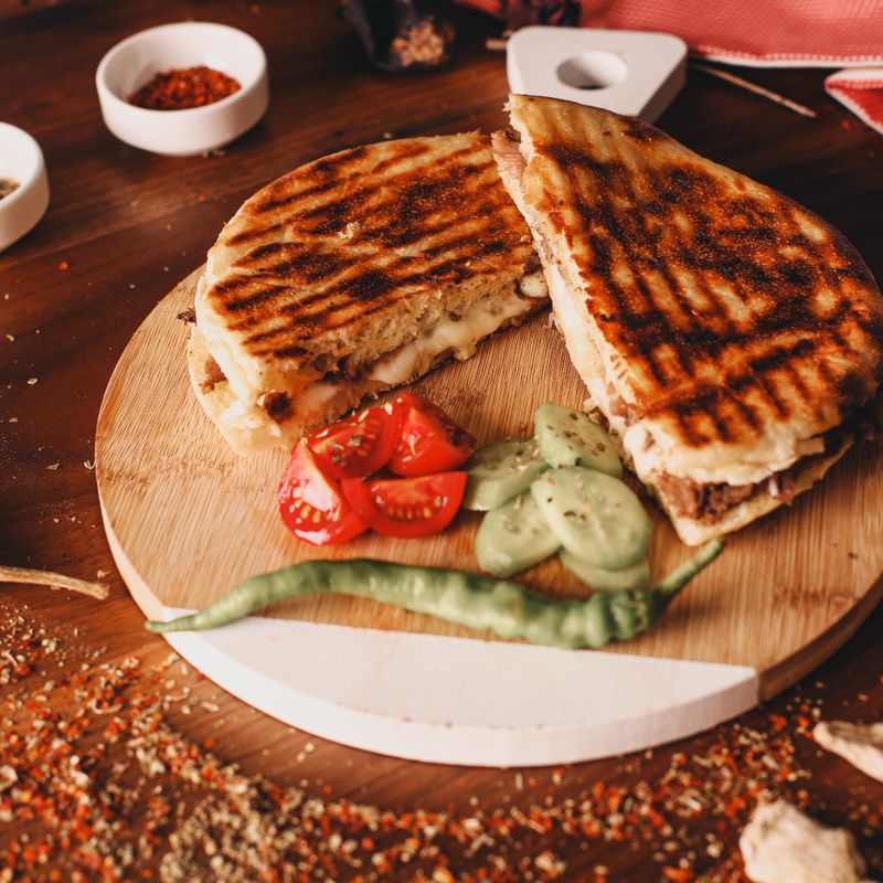 Roasted Chickpea and Tomato Panini