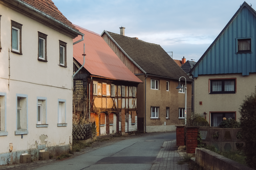 Free Picturesque street scene in Zittau, Sachsen featuring traditional German architecture. Stock Photo