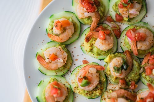 Δωρεάν στοκ φωτογραφιών με flatlay, guacamole, αγγούρι