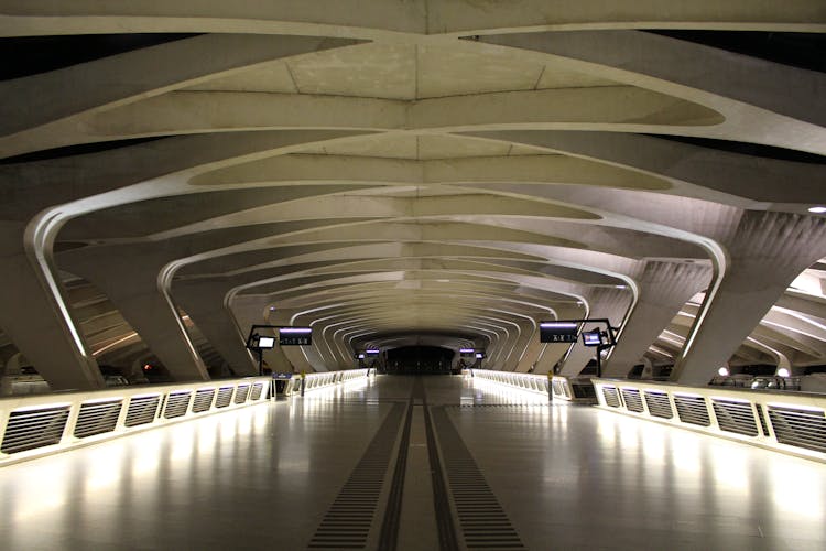 Interior Of Lyon Airport In France