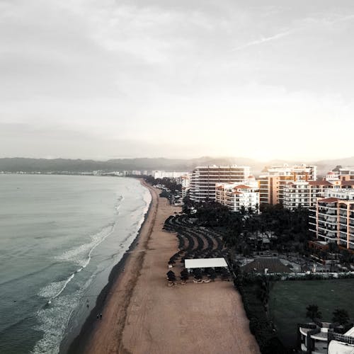 Free stock photo of beach, beach sunset, drone