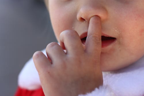 Free stock photo of picking nose