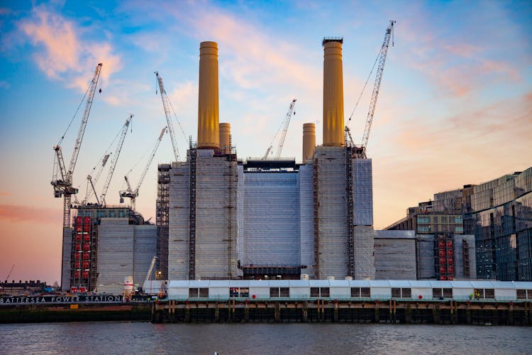 
The Battersea Power Station Under Construction