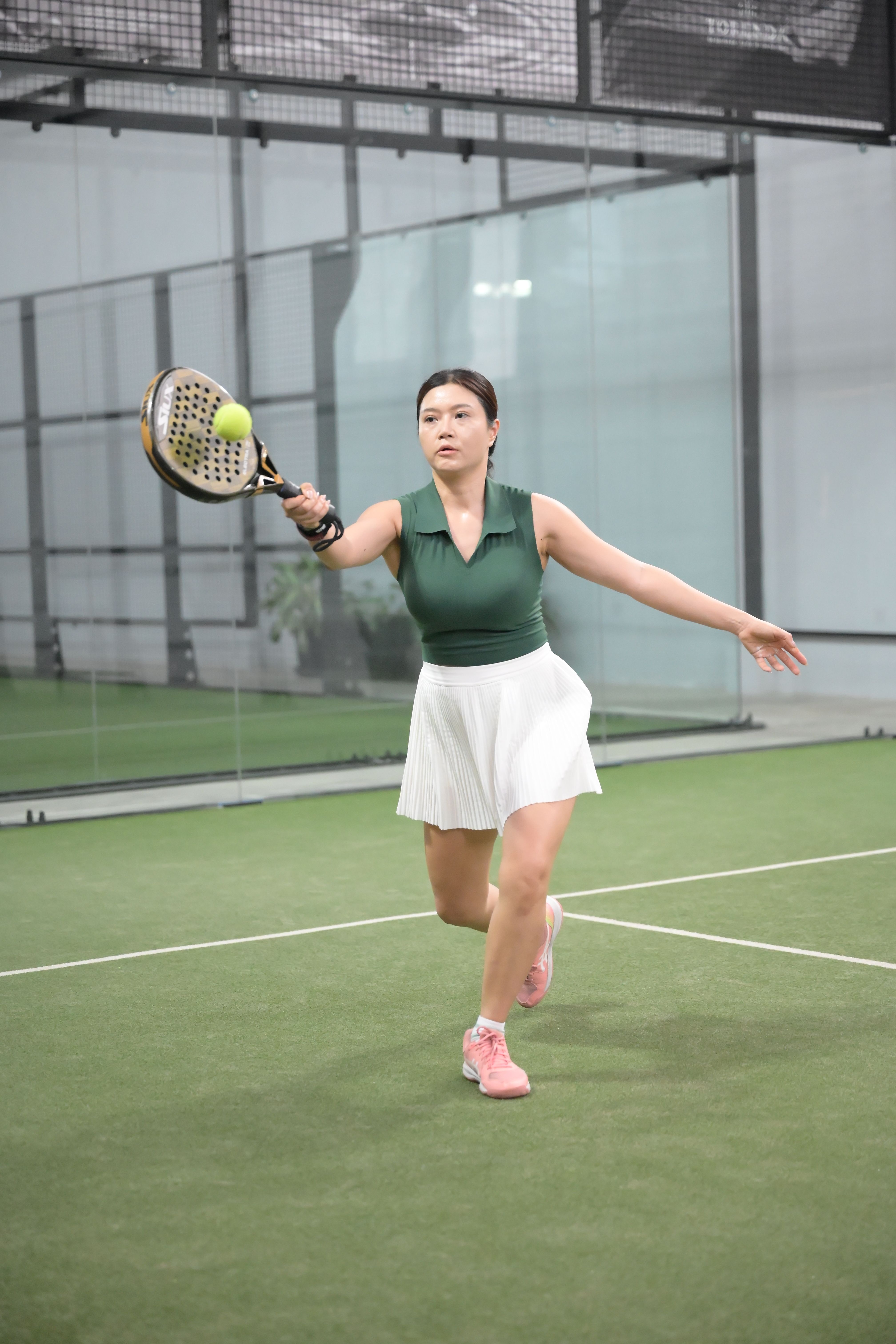 Female Tennis Player Playing Indoors · Free Stock Photo
