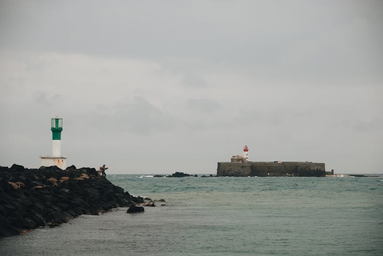 A View Of The Fort De Brescou In France