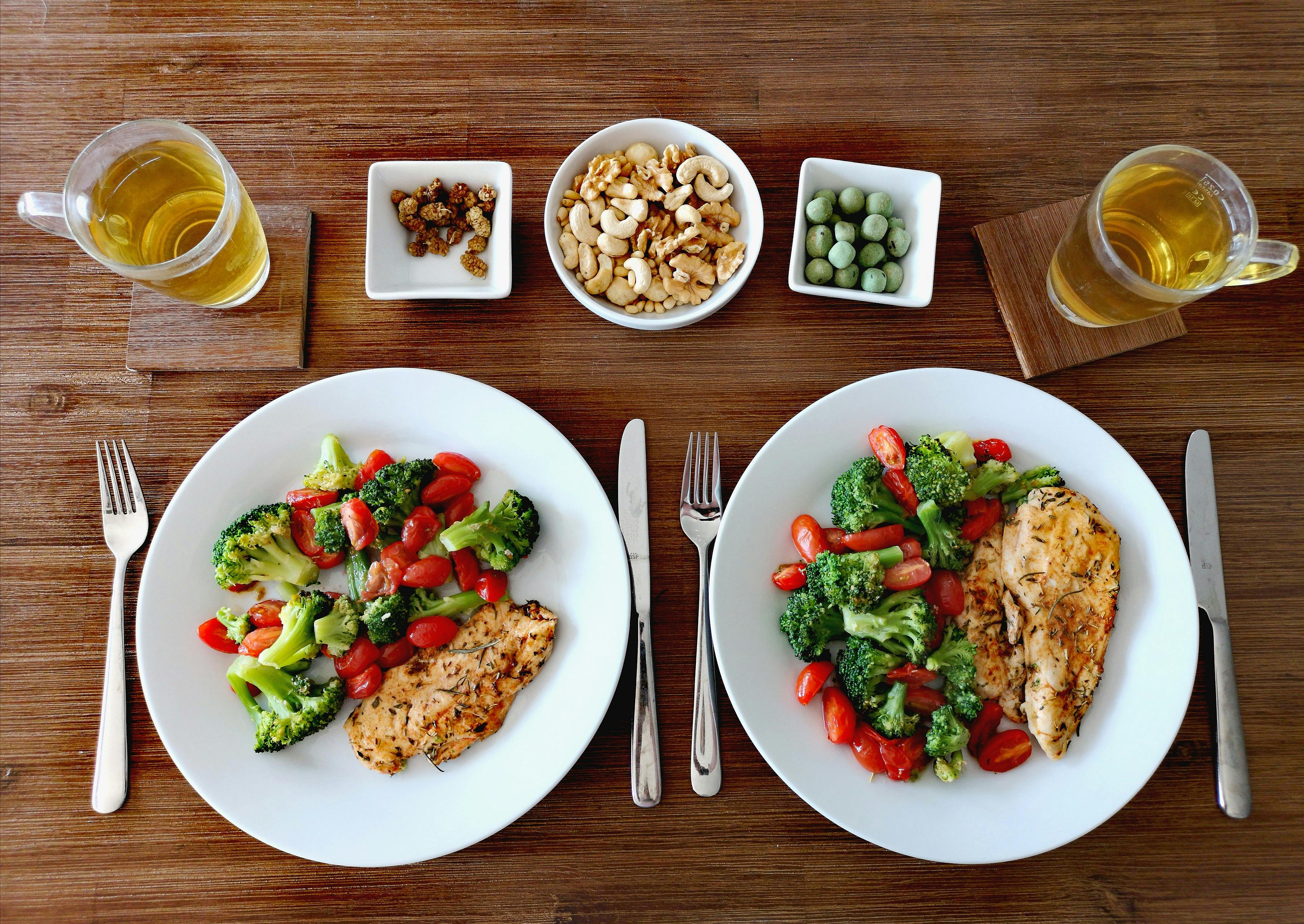 Cooked Food On White Ceramic Plate · Free Stock Photo