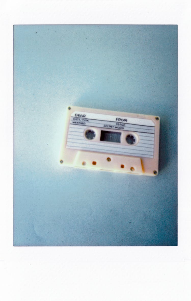 White Cassette Tape 