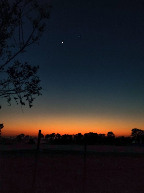 Foto profissional grátis de lua crescente, matiz, noite