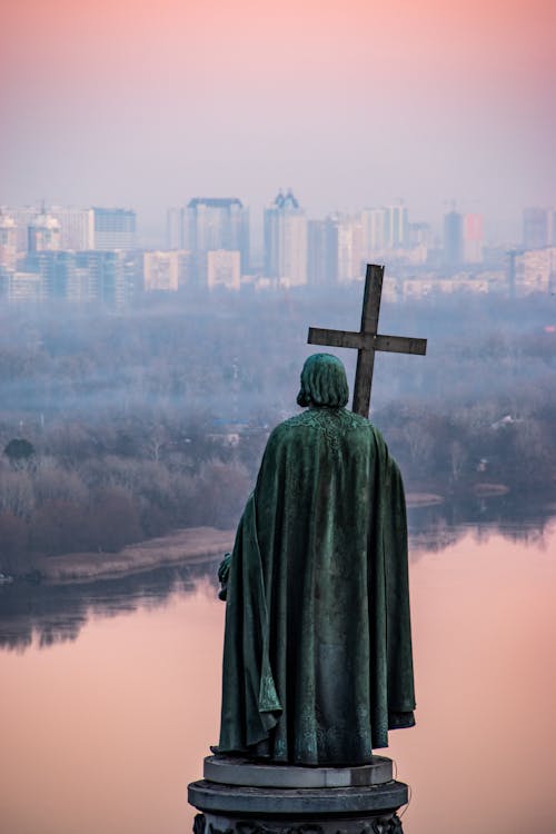 Foto profissional grátis de alvorecer, cair da noite, cruz