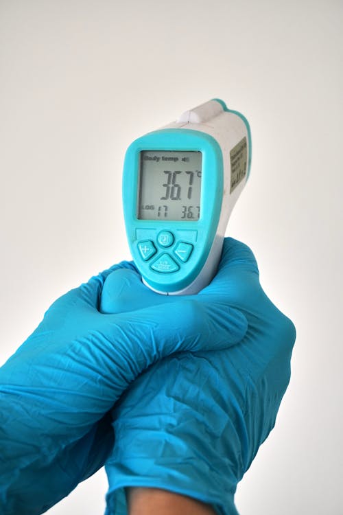 Person Holding A Thermometer