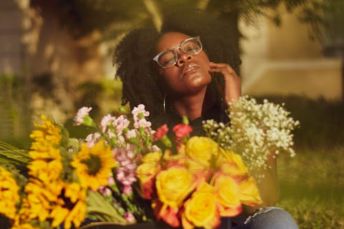 Woman Wearing Eyeglasses