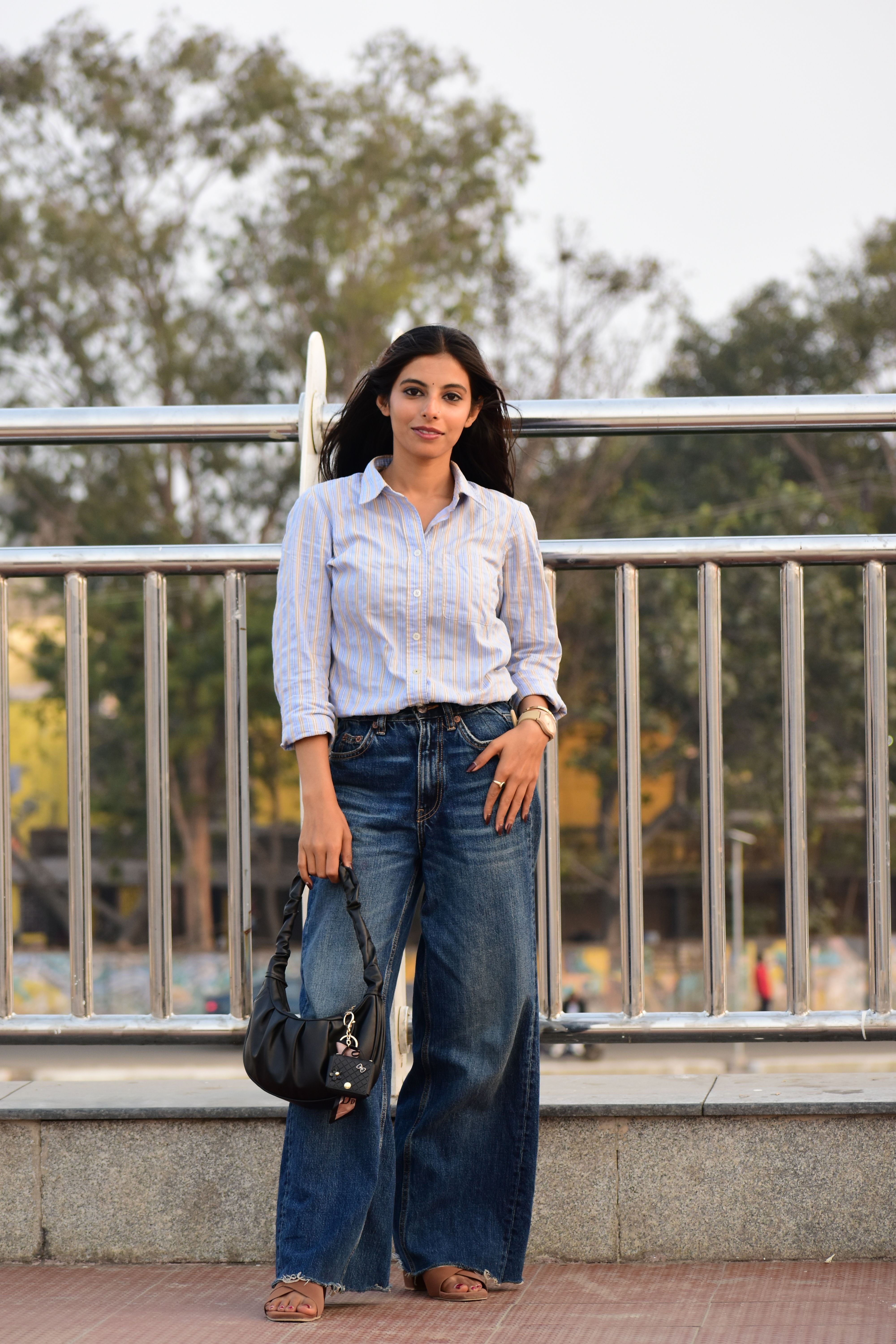 Stylish Young Woman Posing Outdoors in India · Free Stock Photo