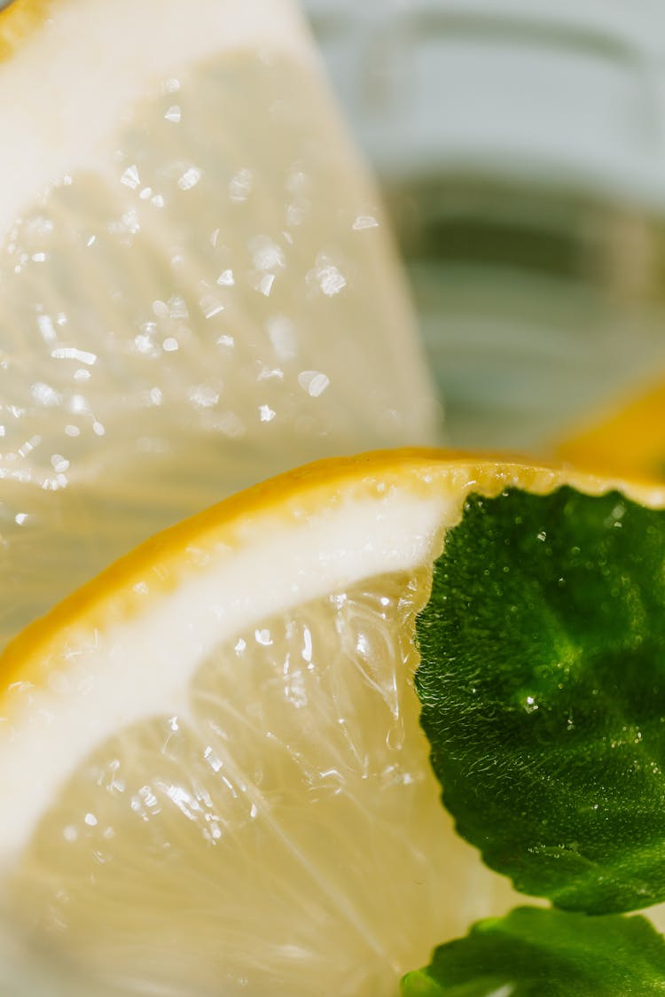 Glass Of Fresh Mojito With Mint And Lemon