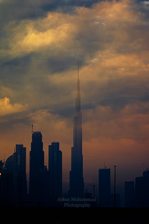 Foto stok gratis awan, berkabut, Burj Khalifa