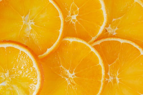Slices of fresh ripe orange