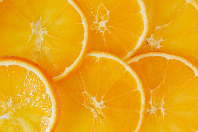 Slices Of Fresh Ripe Orange