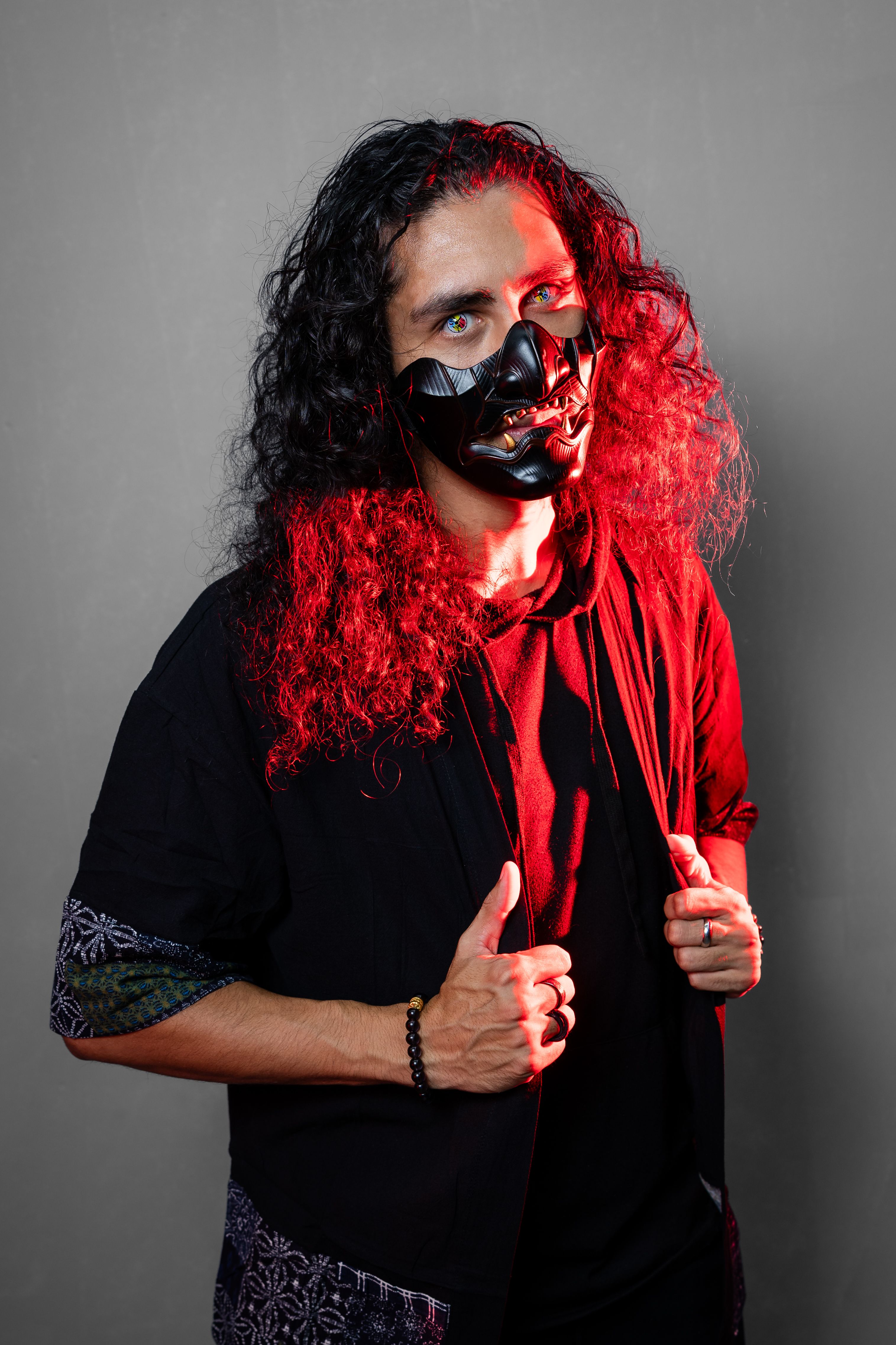 Stylish Portrait of Man with Futuristic Mask · Free Stock Photo
