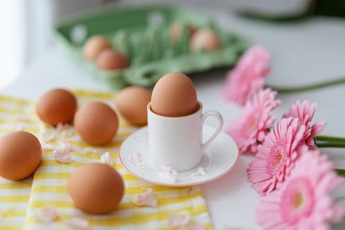 Darmowe zdjęcie z galerii z jajka, jajko wielkanocne, kubek