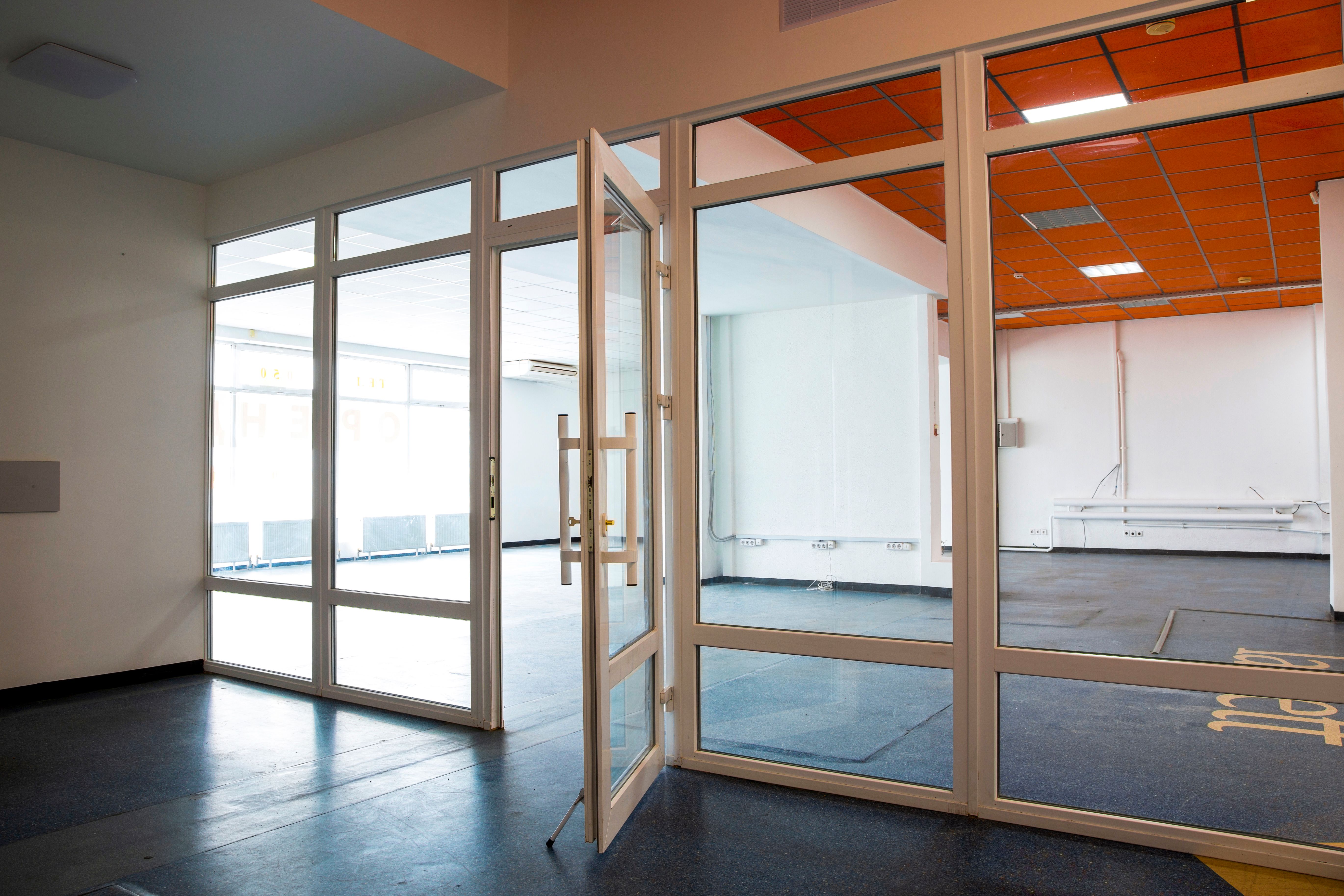janitor cleaning commercial office space