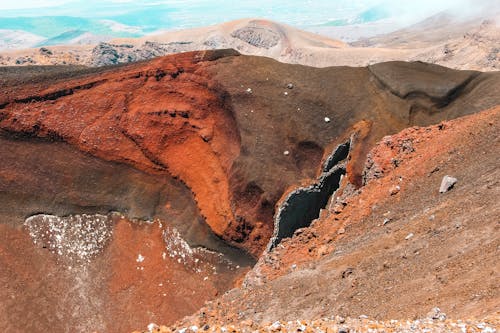 クレーター, 屋外, 火山の無料の写真素材