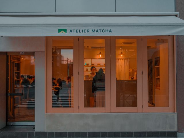 Neighborhood shopfront with morning light