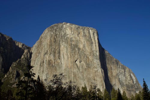 Clear Sky over Rock Formation