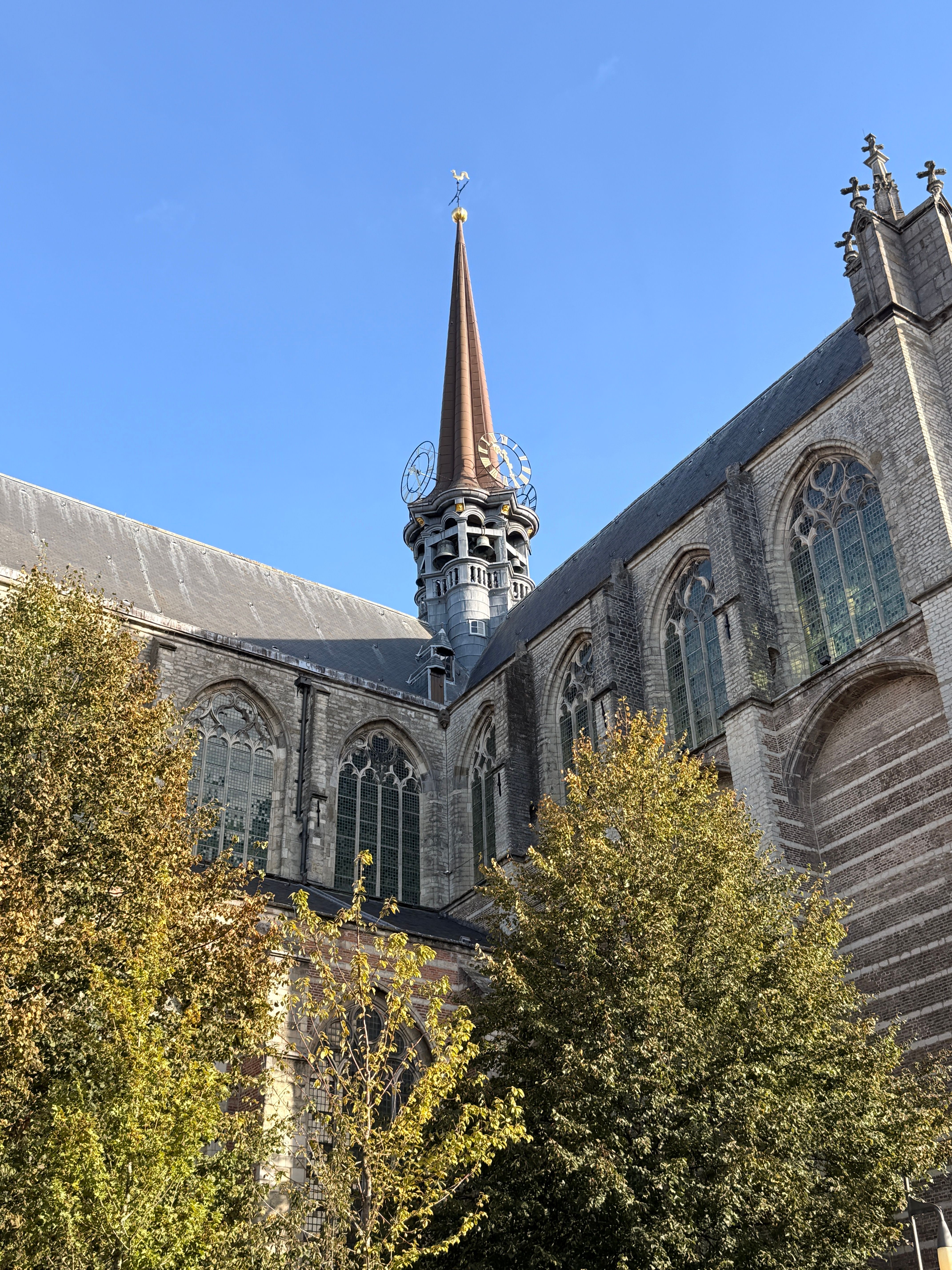Majestic Gothic Cathedral Spire in Blue Sky · Free Stock Photo