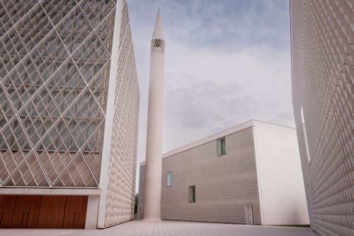 Free Contemporary architecture in Slovenia showcasing geometric patterns and sleek design. Stock Photo