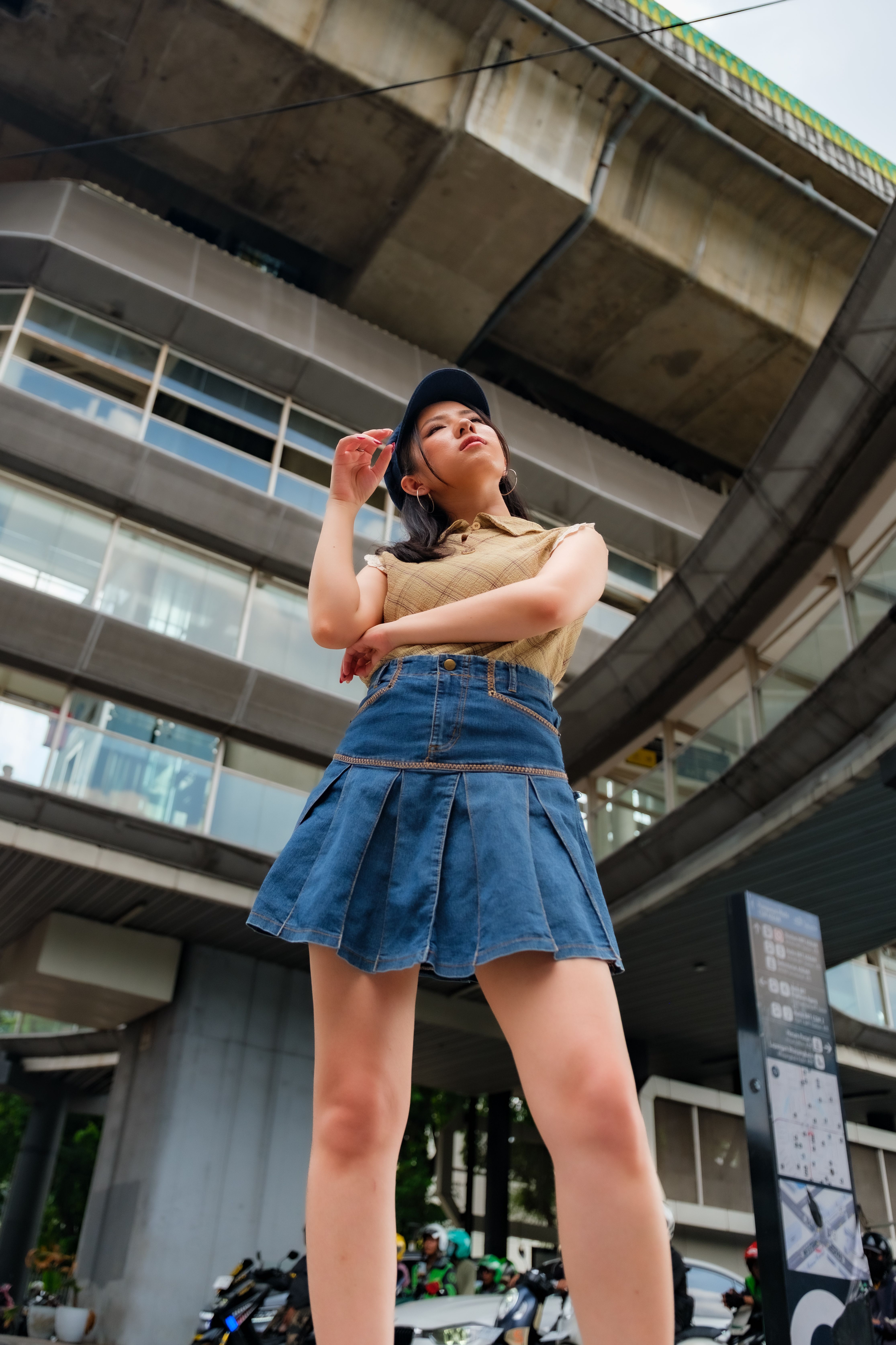 Saia Jeans Longa