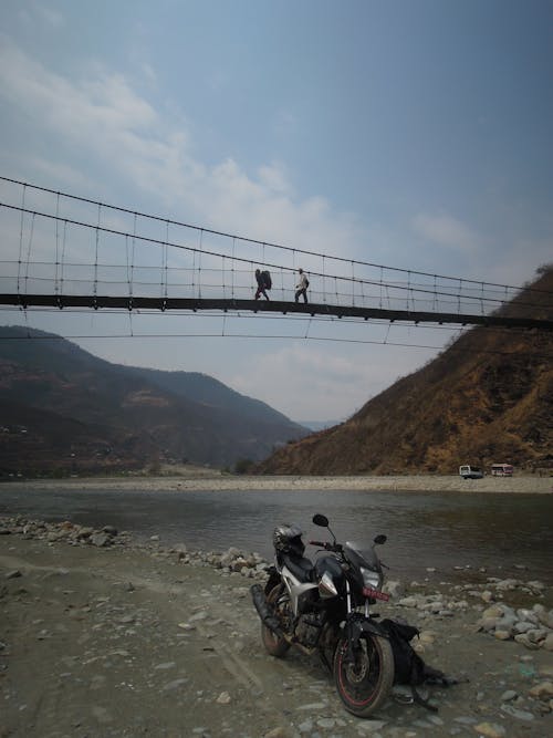 Free stock photo of bridge, countryside, motorbike Stock Photo