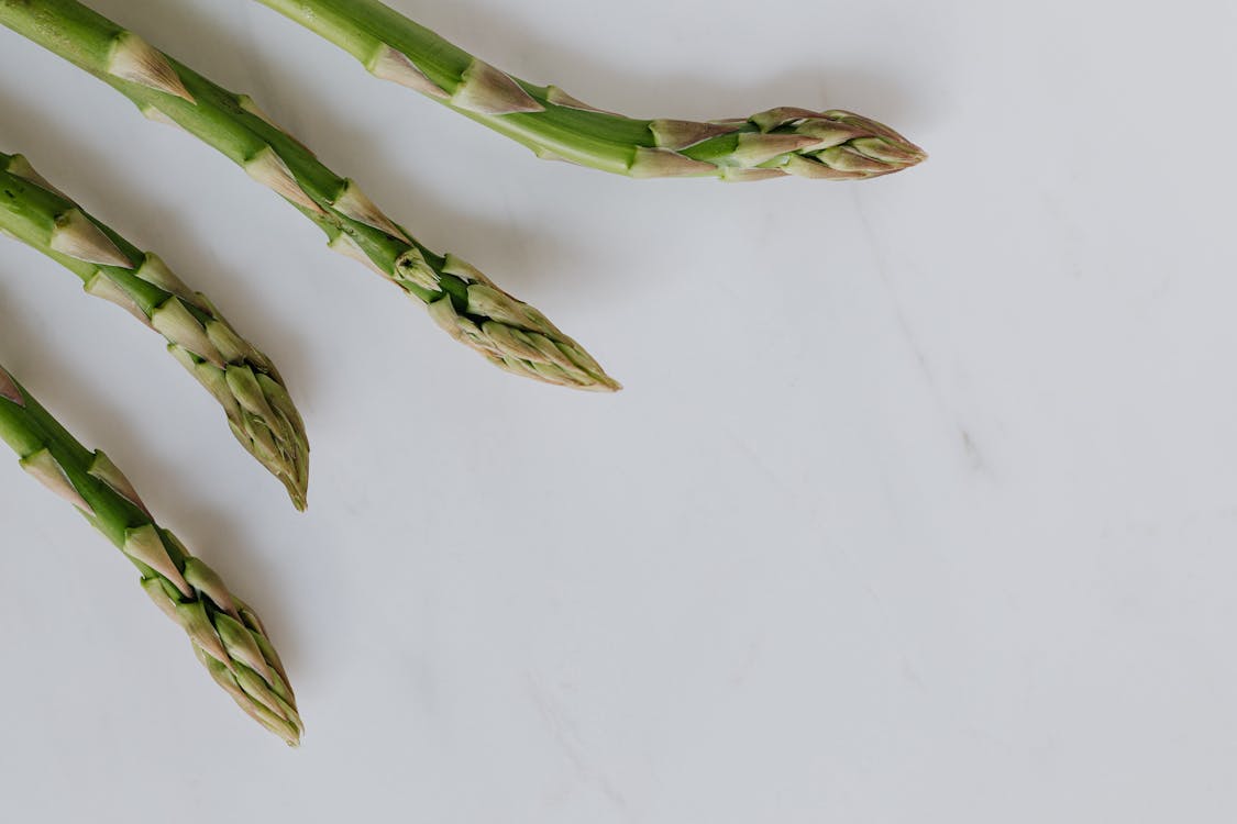 Asparagus Stalks In Close-up Photography