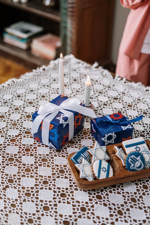 Gifts and Cookies for Hanukkah