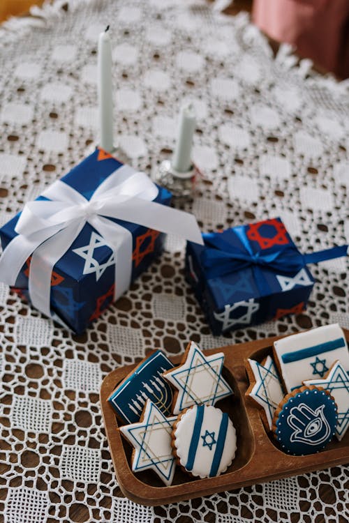 Gifts and Cookies for Hanukkah