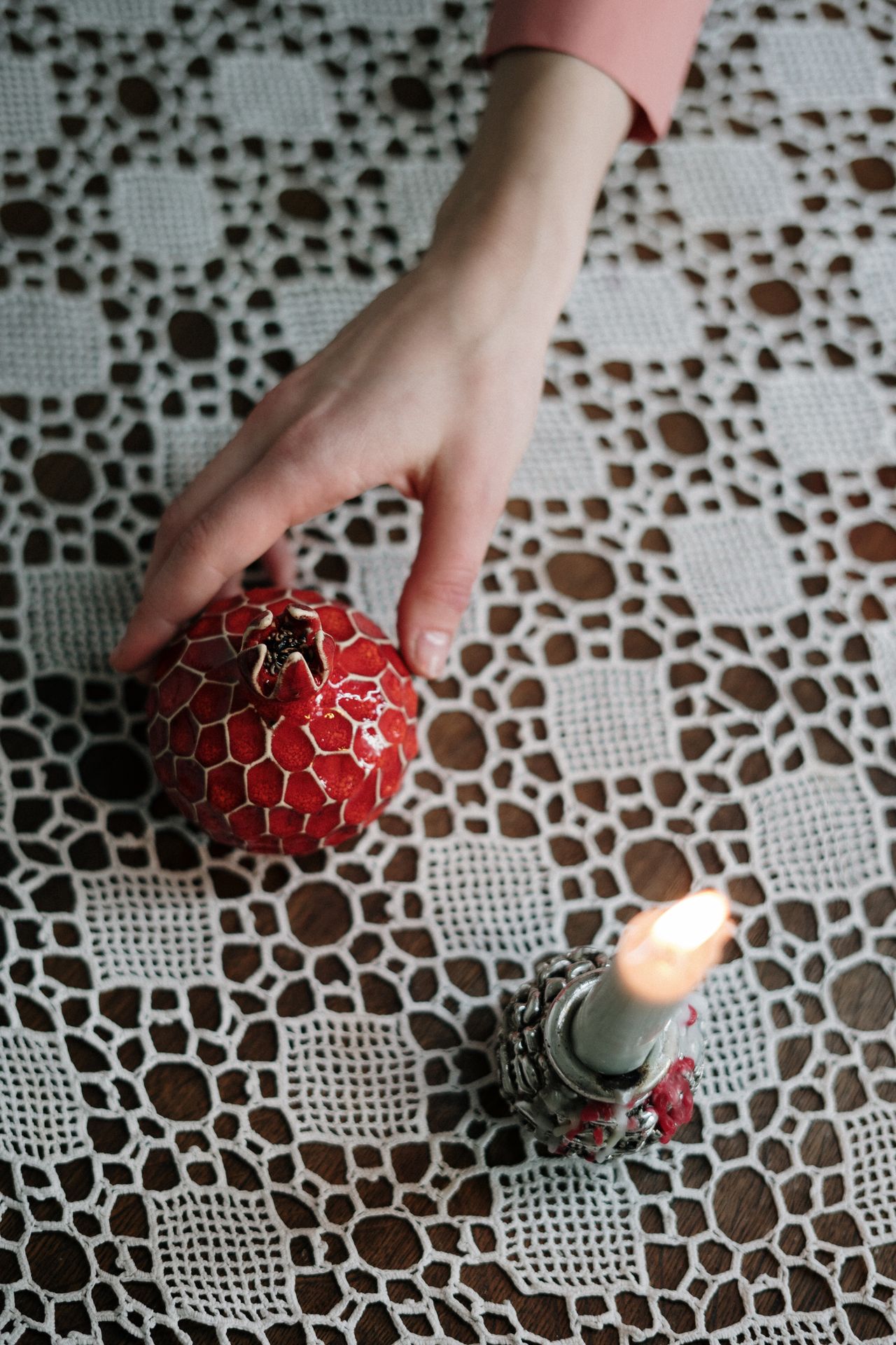 Hand-painted Ceramic Pomegranate