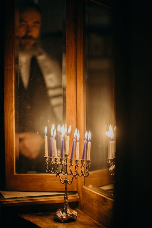 Photos gratuites de bougies, hanukkah, hanukkiah