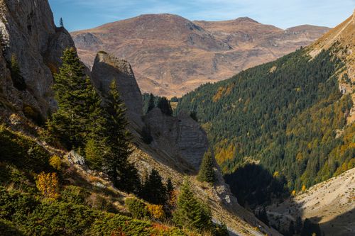 Free Explore the rugged beauty of Shar Mountain in fall, showcasing lush greenery and rocky peaks. Stock Photo