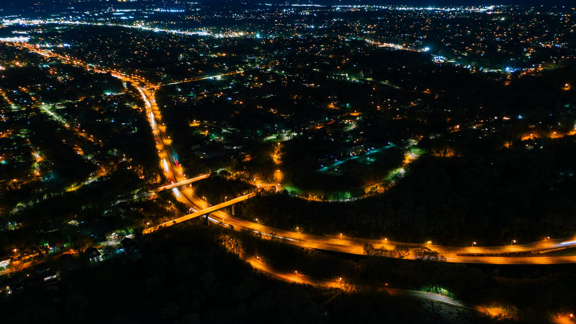 Night City Lightning Top View Wallpapers Night City Lightning Top View Wallpapers