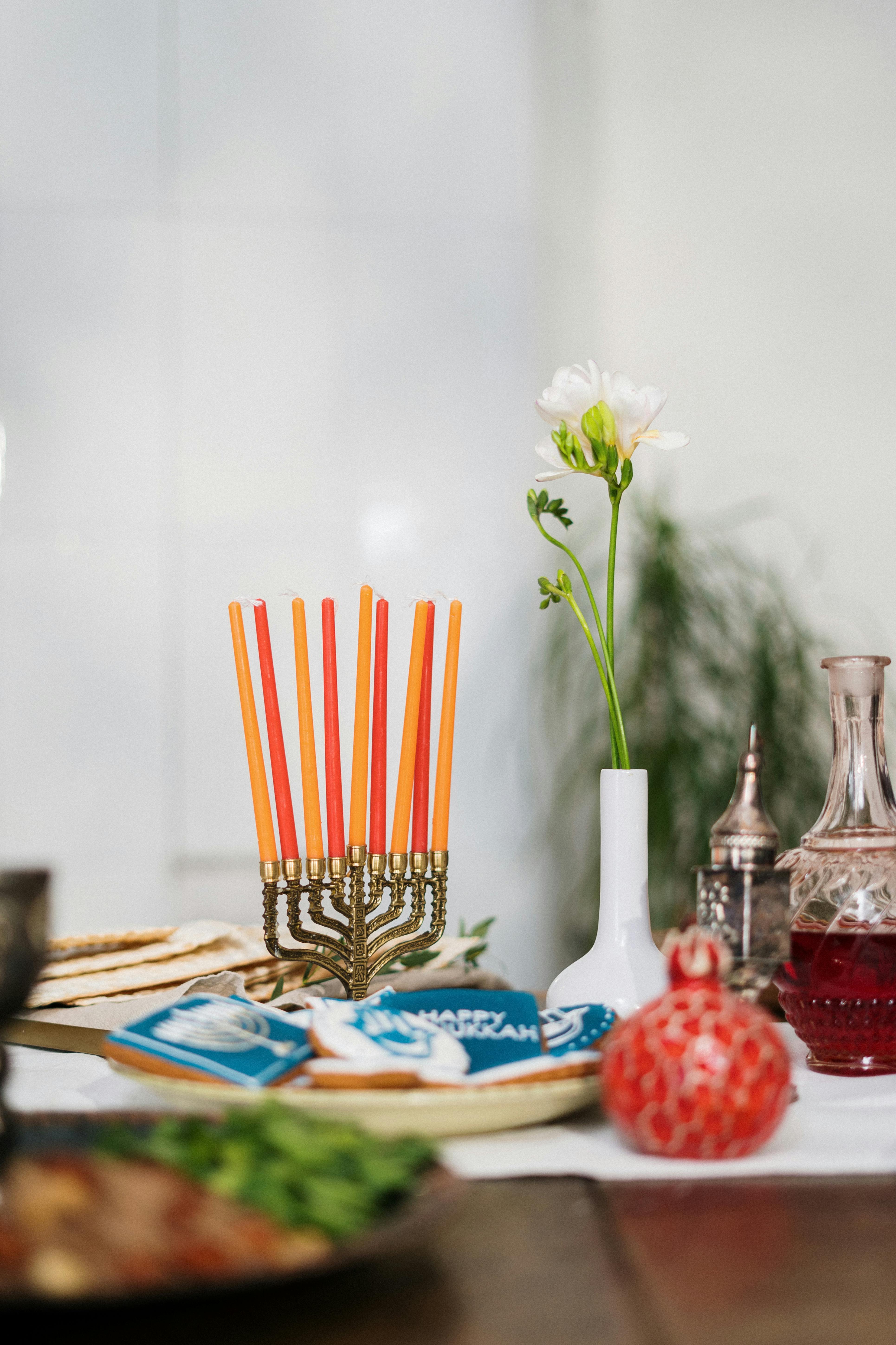Table With Menorah · Free Stock Photo